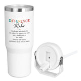 AXIARA Christmas Thank You Gifts for Women - Difference Maker 30 oz Stainless Steel Insulated Tumbler with Lid and Handle - Christmas Birthday Gifts for Teachers Boss Lady Coworkers