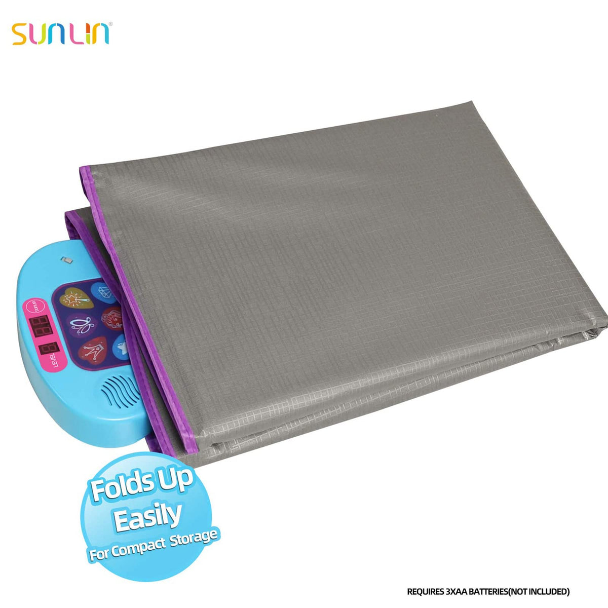 SUNLIN Dance Mat for Girls Ages 3-8, Interactive Dancing Game Pad, Pink
