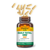 Country Life Daily Total One Multivitamin, Iron Free Once a Day Multivitamin & Multimineral Complex, Vitamins A, C, D, Including Coenzyme B-Vitamins, Supports Energy Metabolism, 60 Vegan Capsules