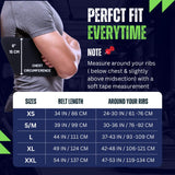 Everyday Medical Broken Rib Brace for Men and Women - Bamboo Charcoal Rib Support Compression Brace - accelerates The Healing of Cracked, Dislocated, Fractured and Post-Surgery Ribs - Large