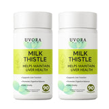 uvora Milk Thistle Capsules, Plant-Based Ingredient Formula with Turmeric, Inositol & Vitamin C – 60 Vegetarian Capsules, Non-GMO, Gluten Free