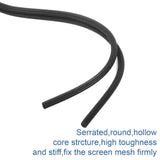 Lussgucc Window Screen Spline, 0.175" x 100' Replacement Round Black Window Screen Retainer Spline, Window Screen Repair