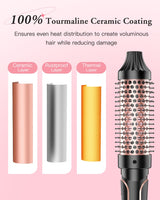 BESTOPE PRO 5 in 1 Curling Iron, Curling Wand Set with Negative Ion Thermal Brush and 4 Interchangeable Ceramic Curling Irons (0.35“-1.5”), Fast Heating Crimper Hair Tool in All Hair Type, Women Gifts