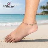 USTeckno 100% Pure Copper Anklet for Women and Men – Raw, Solid, Uncoated, Adjustable, Handcrafted Wellness Jewelry for Natural Healing and Everyday Elegance, 2026 Improved Design