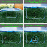 16 Inch Ground Rebar Stakes, J Hook Extra Heavy Duty Rust Proof Coated Steel Ground Anchors with Chisel Point End for Camping Tent and Canopy Tent (8)