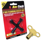 Brass Radiator Bleeding Key | 4 in 1 Multi Functional Key | Electric & Gas Meter Box Key | Plumbing Bundle Set