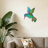 VEWOGARDEN Hummingbird Wall Art, Large Outdoor Metal Hanging Wall Decor for Home Outside Patio Garden Fence Decorations