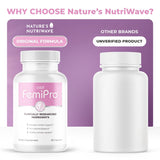 Femipro Bladder Control Supplements for Women & Men, Natural Herb & Probiotic Blend, Supports Urinary Tract Health & Microbiome Balance | Made in USA Non-GMO, 30 Capsules, 1 Month Supply