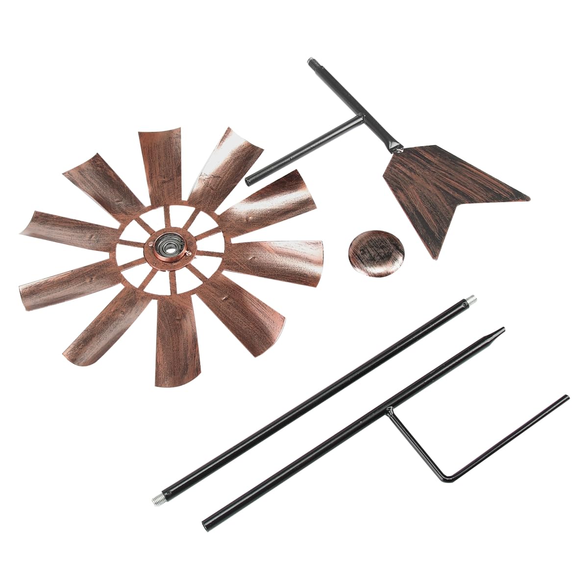 BinaryABC Outdoor Yard Windmill Metal Wind Spinner,Wind Sculptures Spinners Yard Decor Pinwheel,for Garden Yard Lawn Patio Decoration