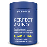 BodyHealth PerfectAmino Powder - BCAA and EAA Powder for Pre and Post Workout - Amino Acid Energy Drink for Men and Women to Support Lean Muscle and Recovery - Lemon Lime - 60 Servings