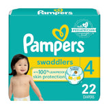 Pampers Baby Diapers - Swaddlers - Size 4, 66 Count, Ultra Absorbent Disposable Infant Diaper