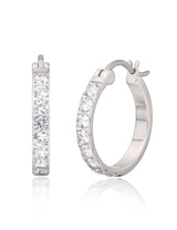 Limerencia G23 Pure Titanium Hypoallergenic Hoop Earrings, F136 Titanium Huggie Studs for Women Sensitive Ears (20 mm hoop silver)