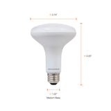 Sylvania LED Flood BR30 Light Bulb, 65W Equivalent Efficient 9W, 10 Year, 650 Lumens, Dimmable, 2700K, Soft White - 2 Pack (73954)