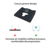 Hapeisy Bed Sore Cushion for Butt, Breathe Freely Fiber Bedsore Pressure Relief Pillow, T Shaped Opening Triangular Slope Design, Anti Decubitus Cushion for Elderly, Bedridden, Disabled