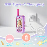 Video Walkie Talkies for Kids, 2 Pack HD Camera Long Range Two Way Radios