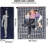 REDCAMP Cotton Flannel Sleeping Bag for Camping Backpacking, Adults Cold Weather Envelope Sleeping Bags with 2/3/4lbs Filling