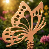 Premium Electroculture Copper Garden Antennas (3-Pack) – Decorative Butterfly Plant Growth Boosters for Tomatoes, Vegetable Gardens, Raised Beds & Houseplants – 99% Pure Copper Stakes