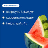 Belli Welli Fiber Supplement for Women & Men – Premium Daily Fiber Powder from Organic Acacia with Added Collagen, Electrolytes & Probiotics – No Bloat, Constipation & Gut Health Support (Watermelon)