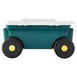 VEVOR Small Garden Seat, 2 in 1 Rolling Garden Cart with Storage Bin, Supports up to 227 lbs, Compact Outdoor Garden Scooter with Handle, Garden Stool for Yard Weeding Planting