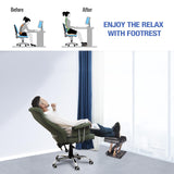 Leermart Foot Rest for Under Desk at Work 4-Level Height Adjustable, Ergonomic Foldable Footrest for Office, Gaming,Computer, Soft & Removable Pad Desk Foot Stool Suitable for All Seasons