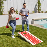 GoSports Portable Cornhole Sets, 8 Styles – Choose 4 x 2 ft or 3 x 2 ft - Boards Include 8 Bean Bags, Travel Case, and Game Rules