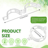 FXOICMI Plant Support Clips, Plastic Garden Fixing Clips for Climbing Plants Tomato Grape Vines, Greenhouse Garden Clips to Keep Plants Upright & Healthy (100, Green)