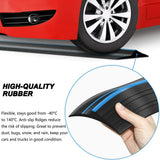 Jin&Bao Universal Garage Door Threshold Seal Strip 20FT Kit, Bottom Waterproof Rubber Weather Stripping Replacement（Blue, 2 Adhesive）