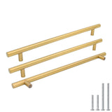 Goldenwarm 30 Pack 8-4/5 inch Gold Cabinet Handles Brushed Gold Cabinet Pulls Stainless Steel Drawer Pulls, Durable Kitchen Cabinet Handles - Bathroom Bedroom Dresser Handles Easy DIY Upgrade
