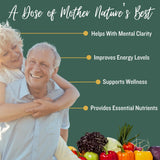 SUBSTANCE. - Nature's Sustenance Daily Greens, Daily Fruit and Veggies Supplement - Enhance Energy, Mental Clarity - Fruits and Vegetables Supplements - US Made, Vegan-Friendly - 30 Servings.