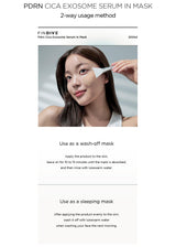 FINDIVE OFFICIAL PDRN CICA Exosome Serum in Mask, PDRN (Sodium DNA) 5,000ppm, Cica Exosome 1,000ppm, Marin Collagen, Soothes, Regenerates Skin, 6.76fl.oz