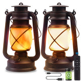 Marlrin USB Rechargeable Lanterns 2 Pack with Remote Control 4 Modes Lights