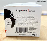 Kojie San Skin Brightening 2 Piece Set - The Original Kojic Acid Soap that Reduces Dark Spots, Hyperpigmentation, and Other types of Skin Damage – 65g x 2 Bars & 30g Face Cream