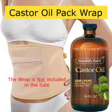 Essentially KateS Castor Oil 16 Fl Oz (Glass Bottle) - Original - A Huge Glass Bottle with a Pump - 100% Pure and Natural, Cold Pressed, and Hexane-Free - Hair and Body