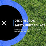 AOTOB 8FT 10FT 12FT 14 FT 15FT Trampoline with Safety Enclosure Net，Outdoor Trampoline with Basketball Hoop, Heavy Duty Jumping Mat and Spring Cover Padding for Kids and Adults, Storage Bag and Ladder