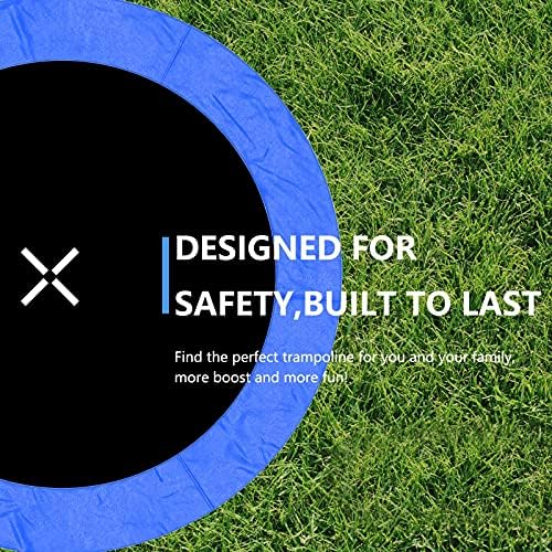 AOTOB 8FT 10FT 12FT 14 FT 15FT Trampoline with Safety Enclosure Net，Outdoor Trampoline with Basketball Hoop, Heavy Duty Jumping Mat and Spring Cover Padding for Kids and Adults, Storage Bag and Ladder