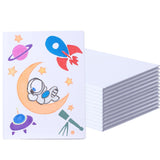 12 Pack Hardcover Blank Books for Kids to Write Stories 6x8 Inch Blank Page Sketch Books Make Your Own Book Ideal for DIY,Classroom. Christmas Gift (White, 18Sheets/36 Pages)