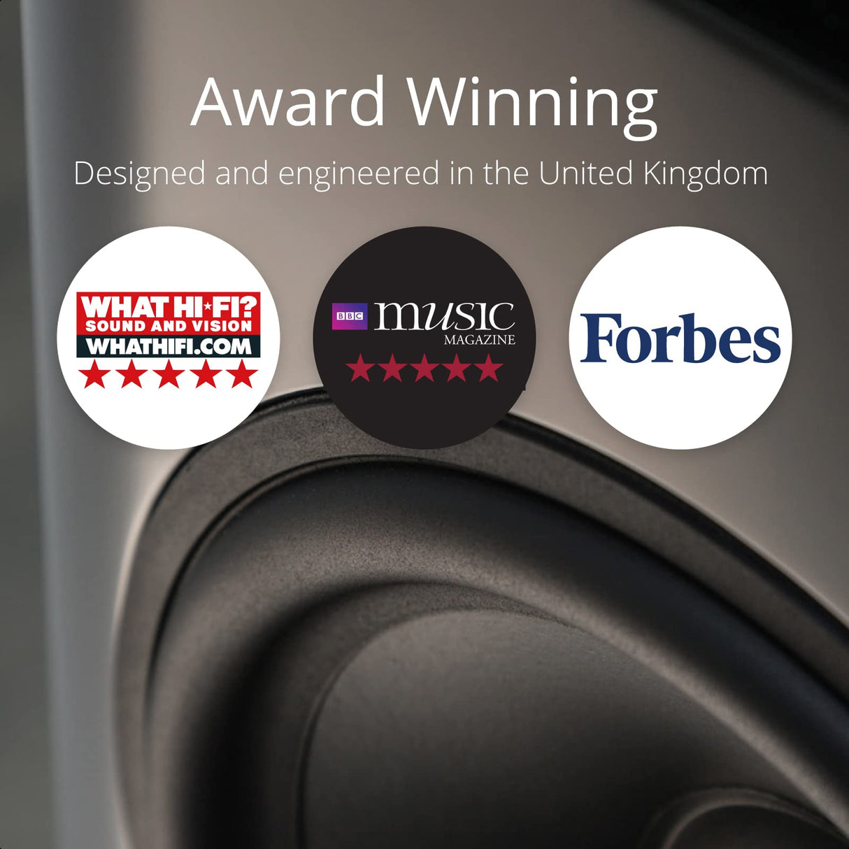 Q Acoustics 3030i Bookshelf Speakers Pair Graphite Gray - 2-Way Reflex Enclosure Type, 6.5" Bass Driver, 0.9" Tweeter - Stereo Speakers/Passive Speakers for Home Theater Sound System