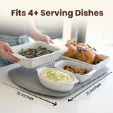 Plateful Warming Mat for Food - Food Warming Mat for Buffets Party, Electric Heating Trays/Pad Warmer for Countertop, Warm Tray to Keep Plates Hot for Kitchen, Party