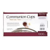 BROADMAN CHURCH SUPPLIES Plastic, Disposable, Recyclable Communion Cups, 1000 Count