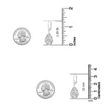 LeCalla 925 Sterling Silver Filigree Infinity Celtic Knot Leverback Earrings for Women | Tear Drop Dangler Silver Earrings | Women's Drop & Dangle Earrings 33mm