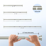 Mcrbeay Shower Curtain Rod, 1" Diameter Heavy Duty Tension Shower Rod