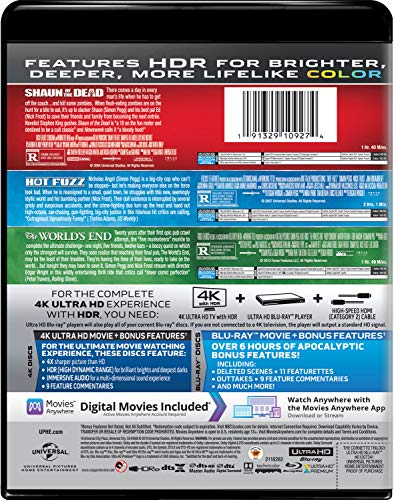 Shaun of the Dead / Hot Fuzz / The World's End Trilogy [Blu-ray]