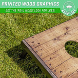 GoSports Portable Cornhole Sets, 8 Styles – Choose 4 x 2 ft or 3 x 2 ft - Boards Include 8 Bean Bags, Travel Case, and Game Rules