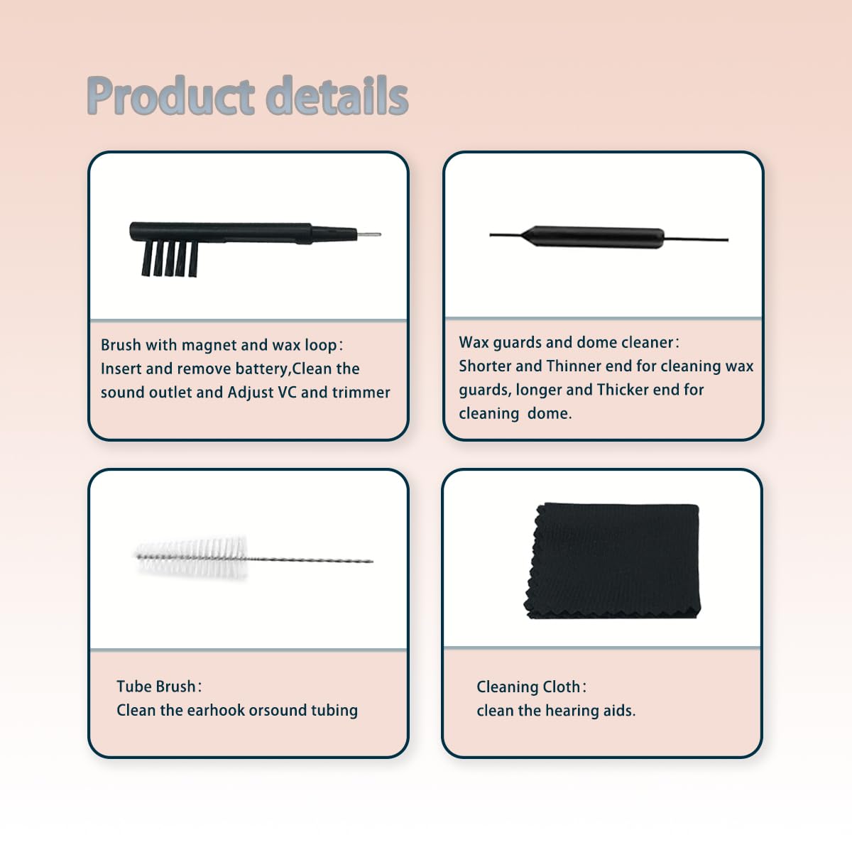 Waxguards 3.0 NanoCare 10993649 Filters for Signia/Siemens/Rexton and Connexx Hearing Aids - Cleaning Brush Kits with Carry Case- 3packs