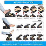 Leermart Foot Rest for Under Desk at Work 4-Level Height Adjustable, Ergonomic Foldable Footrest for Office, Gaming,Computer, Soft & Removable Pad Desk Foot Stool Suitable for All Seasons