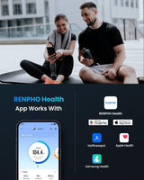 RENPHO Bluetooth Body Fat Scale, Digital Weight Scale Bathroom Smart Body Composition Analyzer Wireless BMI Compact Scale Health Monitor with Smartphone APP, 396 lbs