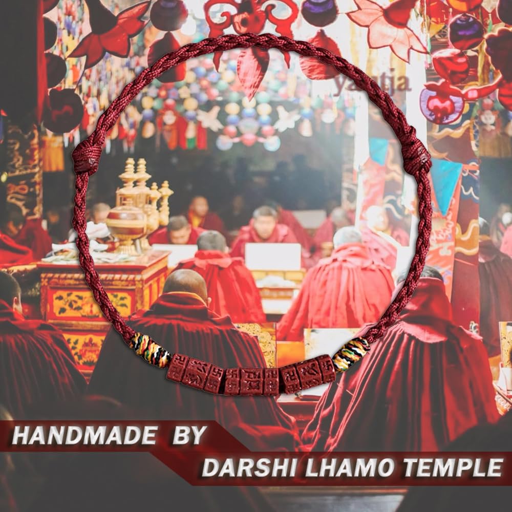 Yautja Tibetan Buddhist Red Buddha Spiritual Protection Red String Bracelet