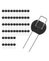 DAIM Flip-Washer Staples, Garden Stakes, 6" Metal Landscape Staples, Yard Stake for Gardening, Ground Spikes & Landscape Pins, Metal Garden Stakes for Plants, Landscaping Pins & Turf Nails, 100PCS