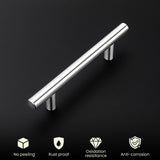 homdiy 15 Pack Brushed Nickel Cabinet Pulls 3 Inch Handles Stainless Steel Cabinet Hardware for Kitchen and Bathroom Cabinets, 5 Inch Overall Drawer Pull