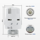 Thermostatic Radiator Valve Head 1pcs - Vancoco Modern TRV Head Thermostatic Radiator Valve Head Thermostatic Valve Head M30x1.5 TRV Head Radiator Valves